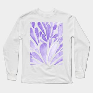 Watercolor artistic drops - lilac Long Sleeve T-Shirt